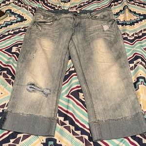 Blue cropped jeans size 17